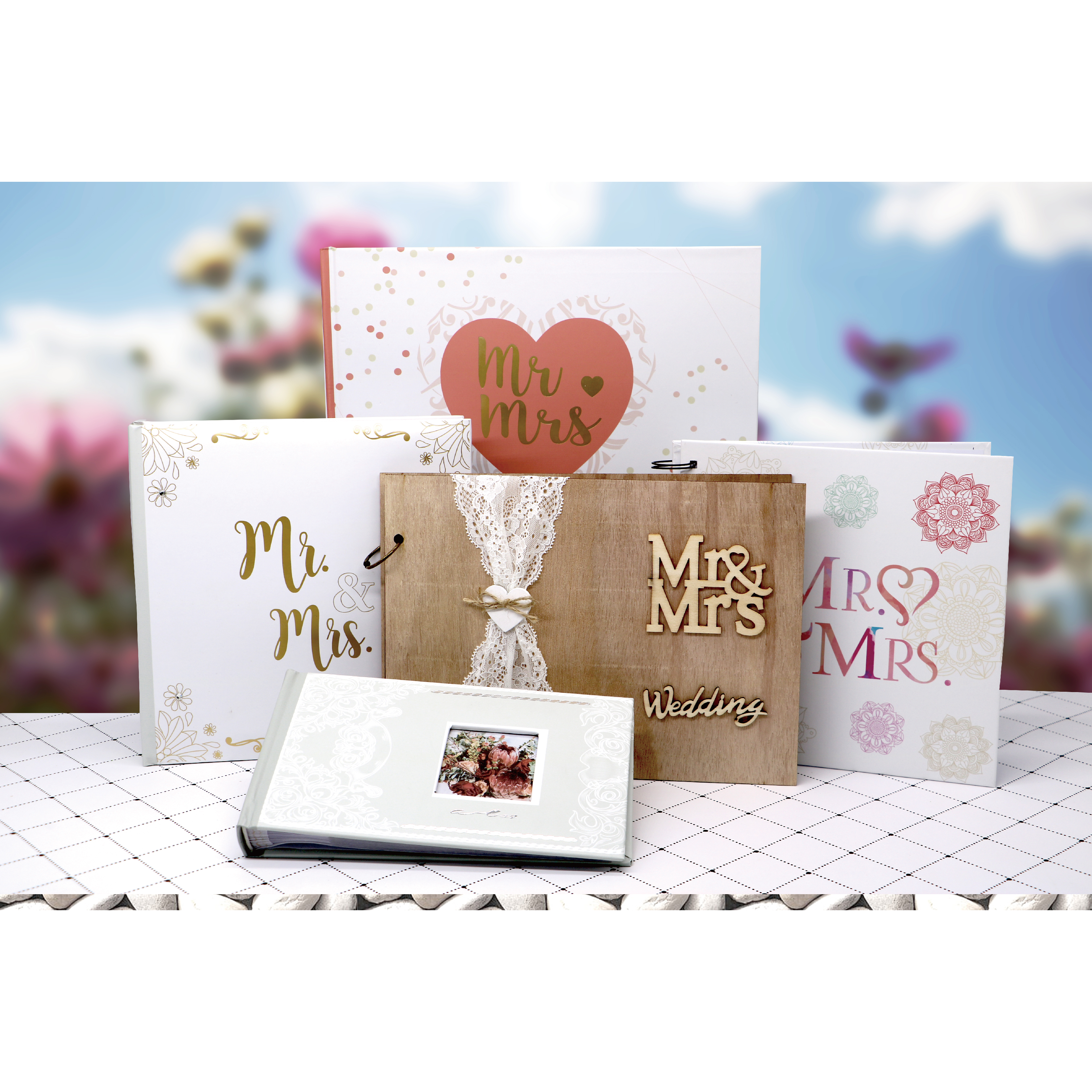 MR&MRS wedding photo album,guest book,DIY photo album