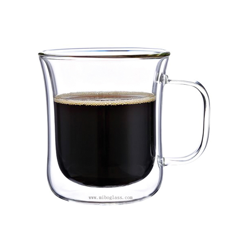 Double wall glass, borosilicate glass