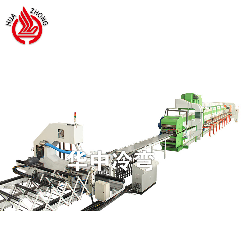 Automatic production line for garage door