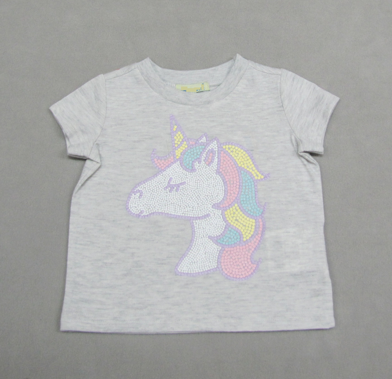 Girl's Tee with Glitter Sequins