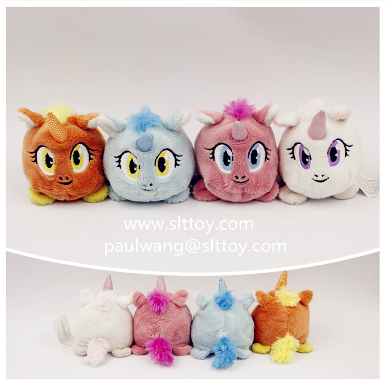 Plush toy unicorn beanball