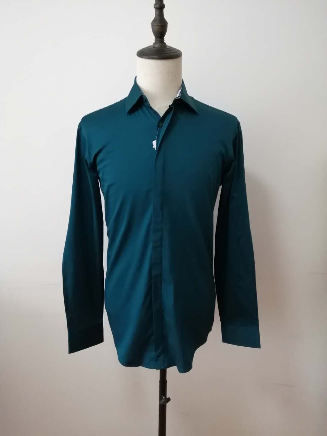 Mens business shirt, spandex satin shirt,