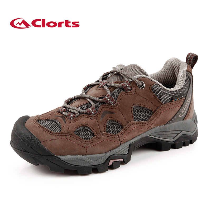 CLORTS Nubuck Leather Waterproof Rubber Outsole Trekking Shoes