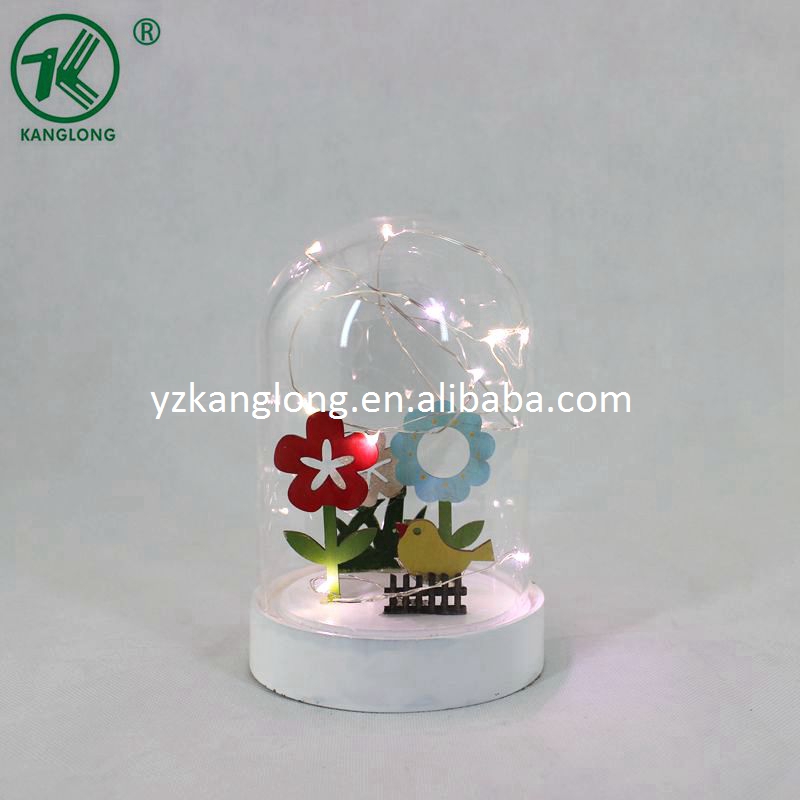 Spring series glass cover decoration