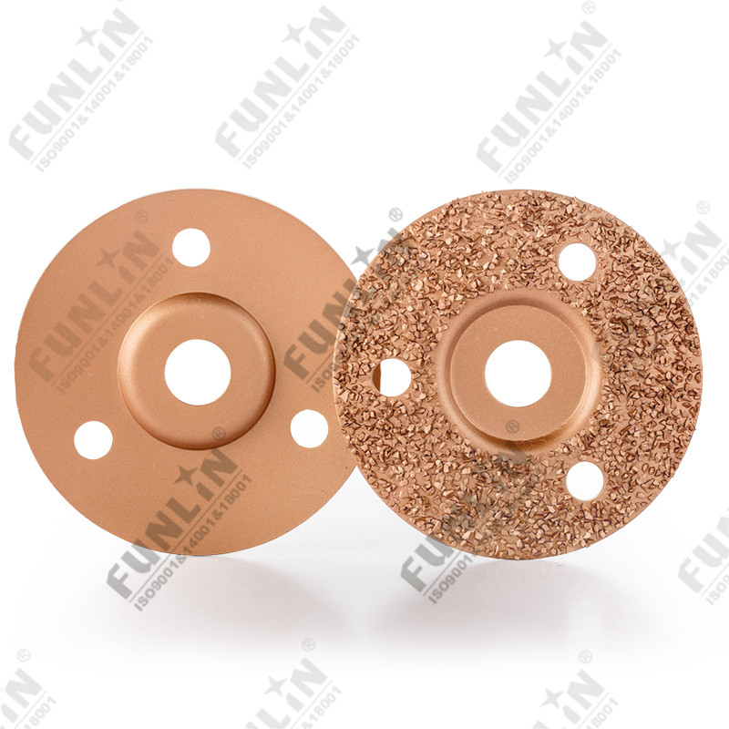 Carbide gritted wheel