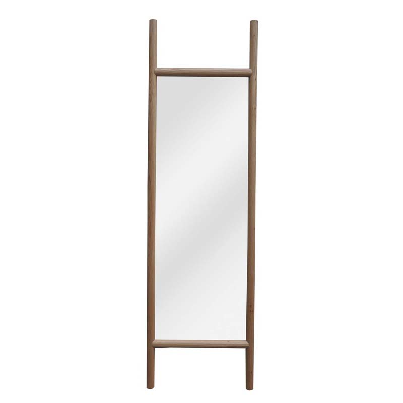 Natural oak frame with flat mirror