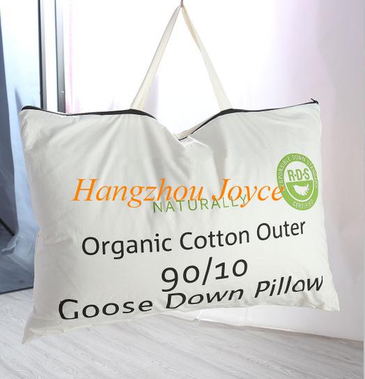 organic cotton down pillow