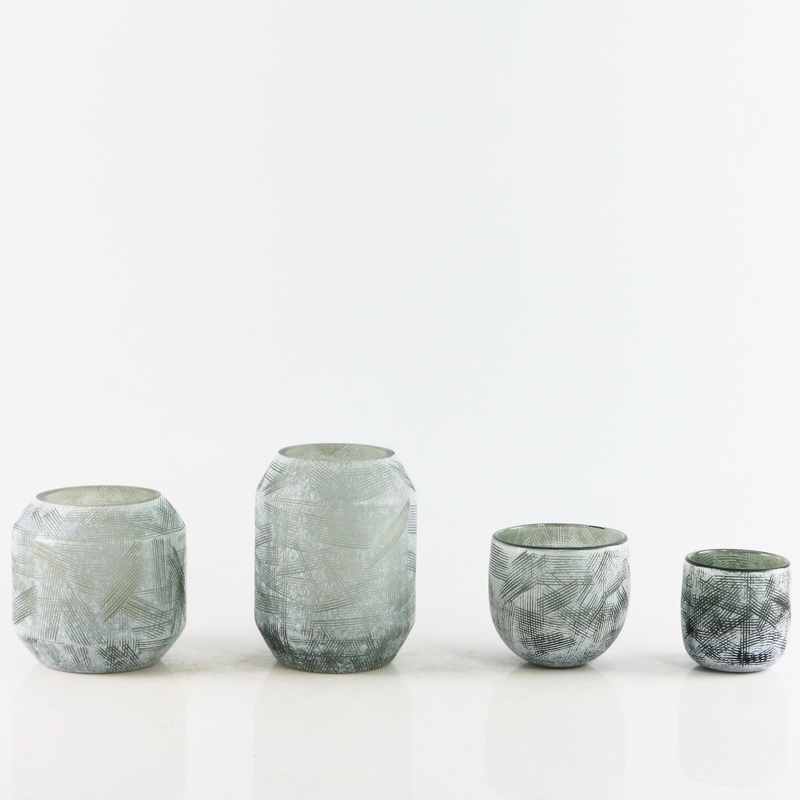 Handmade color glass vase