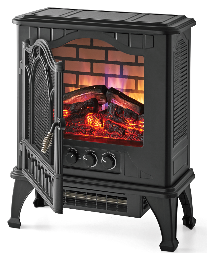 1500W Household Electric Stove Hearter 3D Flame Effect Life-like Sparks