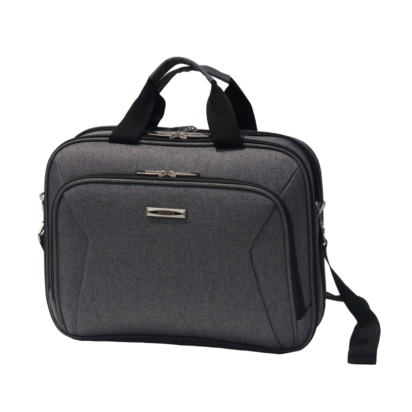 15.7" 2-tone Twill snow flake polyester Classic Double Compartment Computer Brief Bag