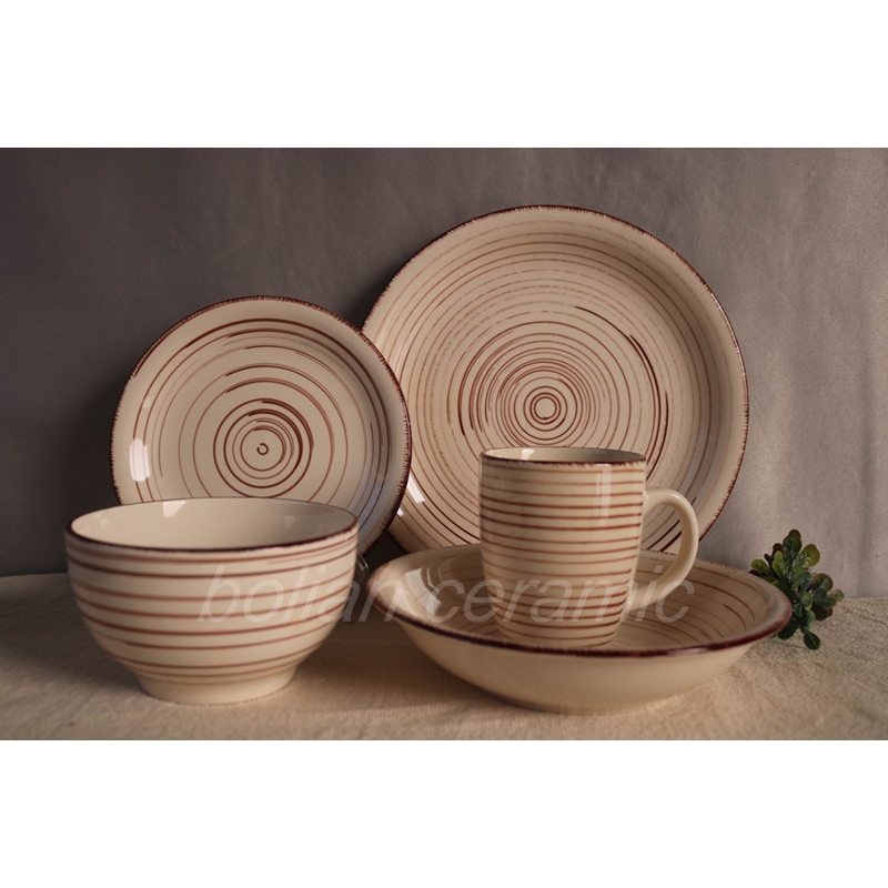 Hand painting dinnerware