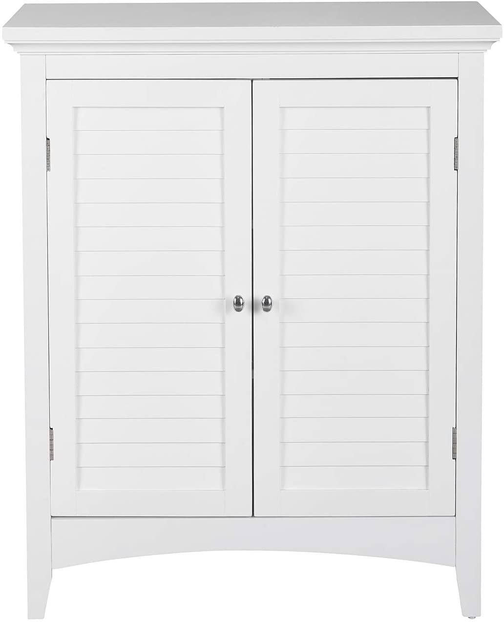 bathroom storage cabinet with 2 shutter doors