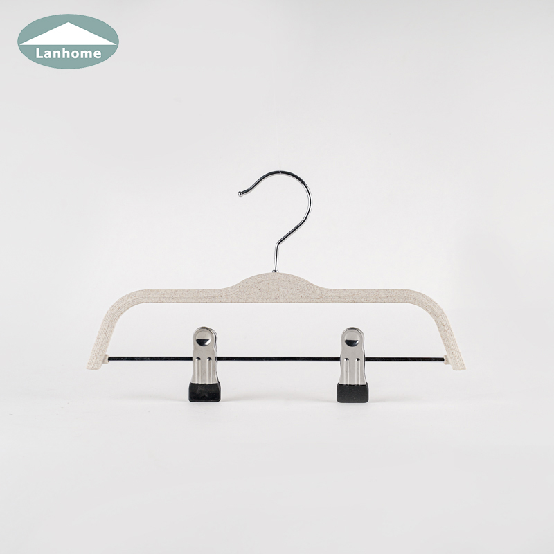 056 plastic trousers hanger with clips