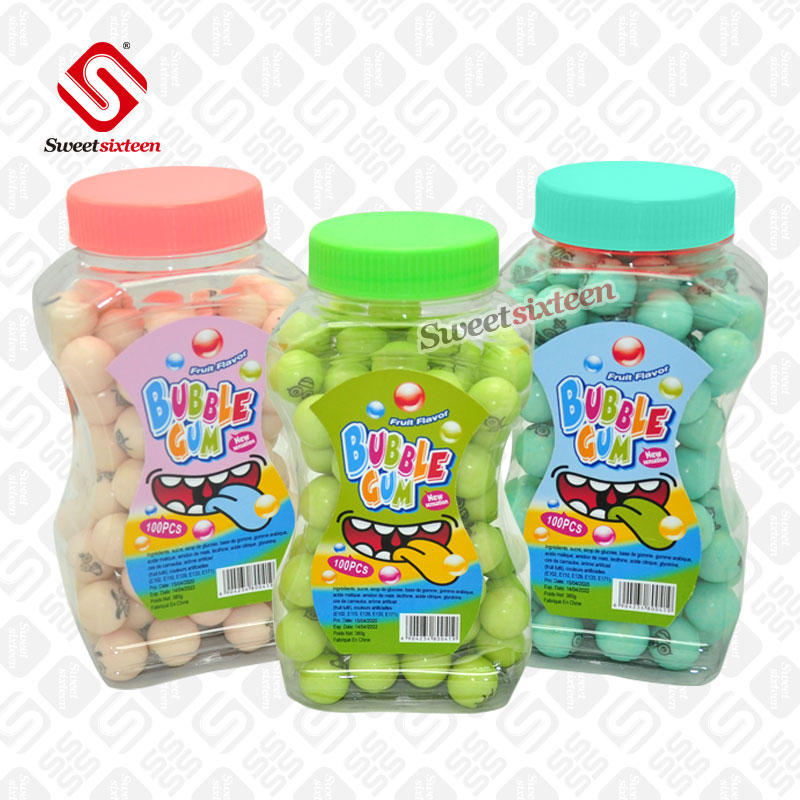 3.5g Printing Bubble Gum Ball With Jar
