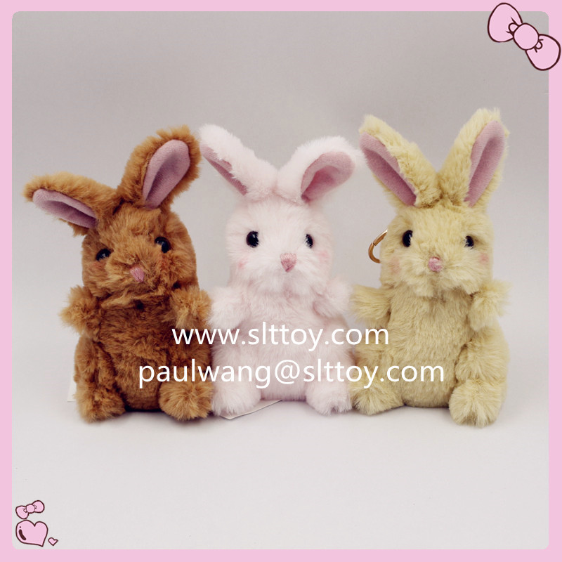 Plush toy rabbit key chain