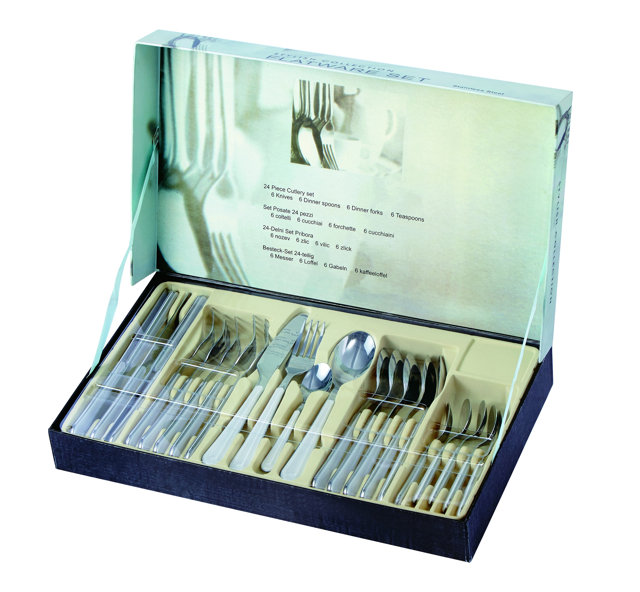 Stainless Steel Cutlery Set paper box