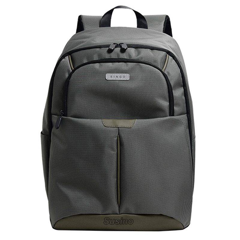 Custom Logo Two Tone Nylon Laptop Outdoor Backpack Army Green Bags Back Pack Factory Wholesale
