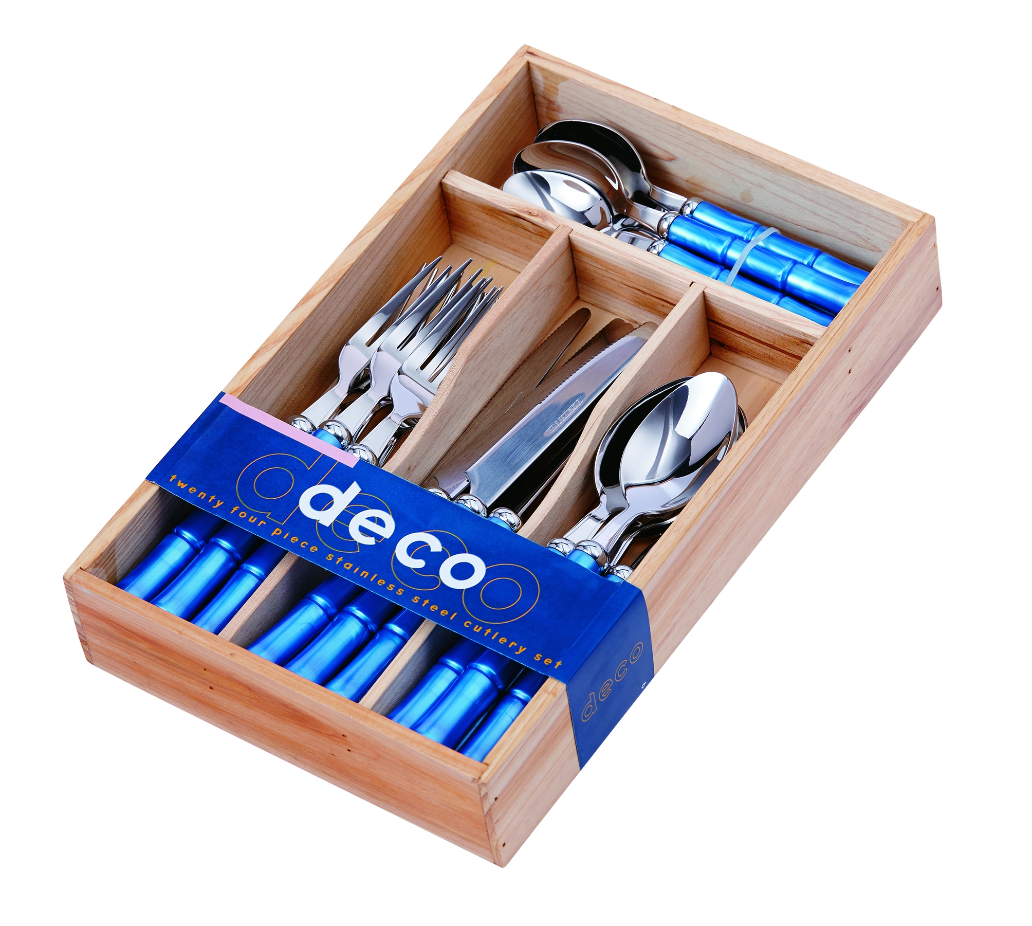 Stainless Steel Cutlery Set wooden box