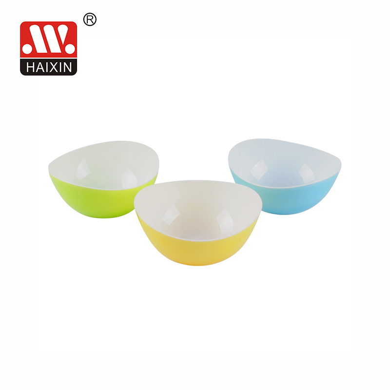 Double Color Salad Bowl Kitchen PP Bowl 3L Mixing and Serving Bowl BPA Free 13124