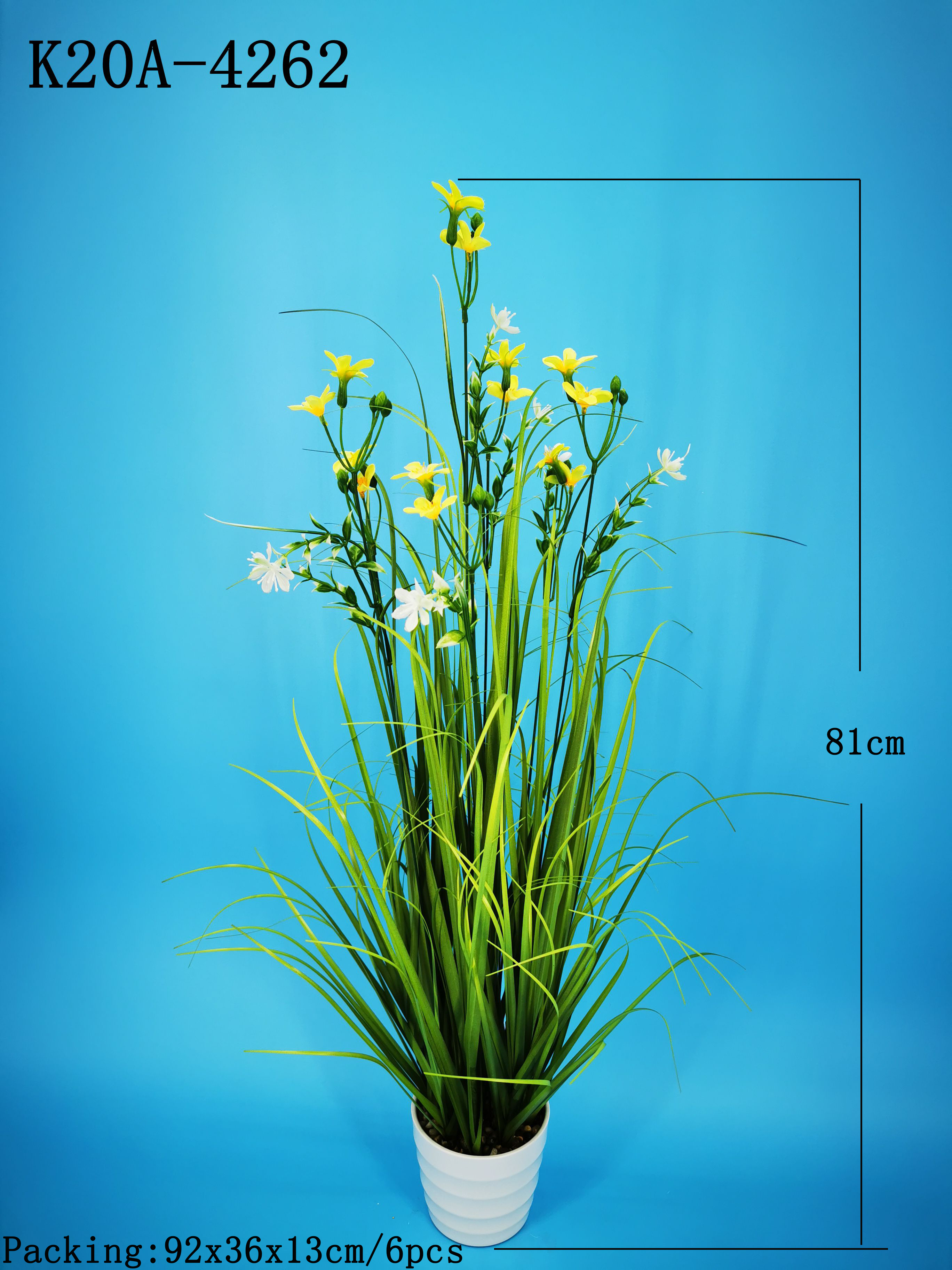Greenery Aitificial Tropical Potted Plants / Flowers, for Farmhouse,Home, Garden, Office,Patio,Wedding,Indoor,Outdoor Decoration & Housewarming Gift