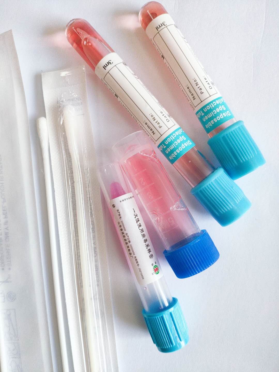 VTM Transport Medium Tube with Flocked Swabs
