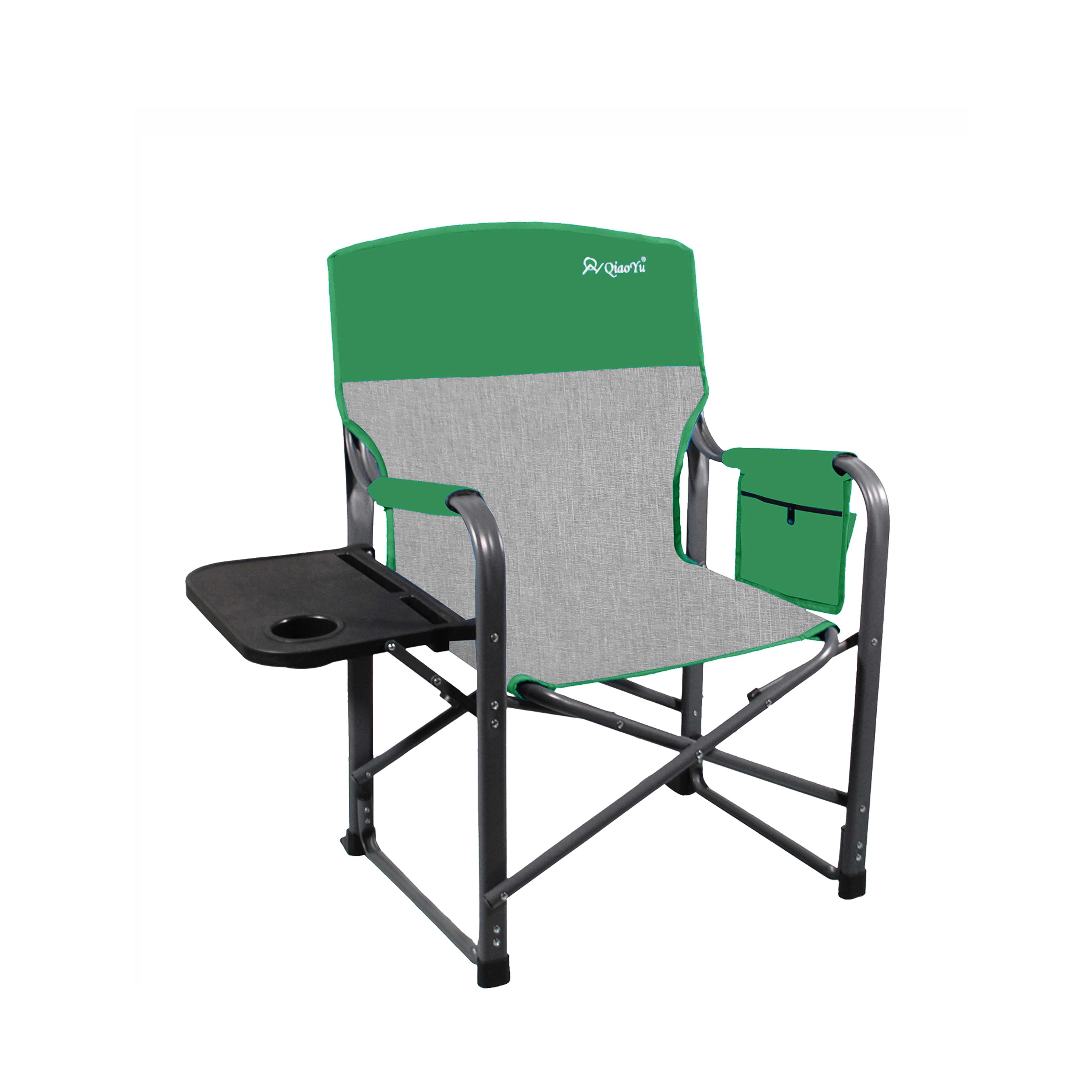 heavy duty director chair with side table