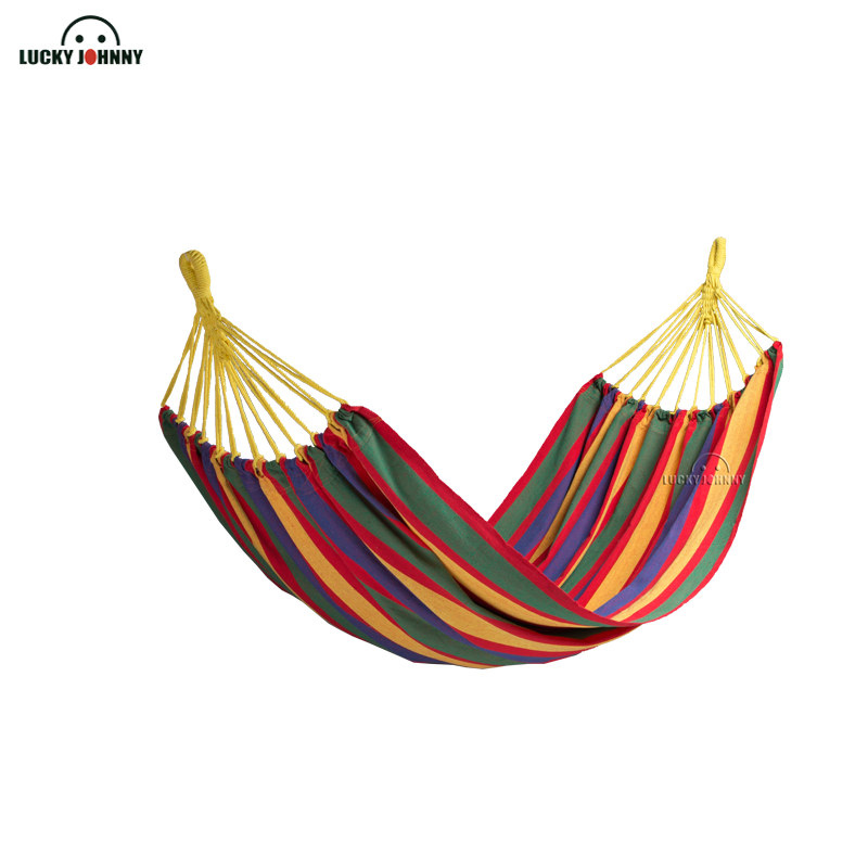 Outdoor recreational sports custom Travel Double outdoor camping cotton hammocks swing 128th Canton fair