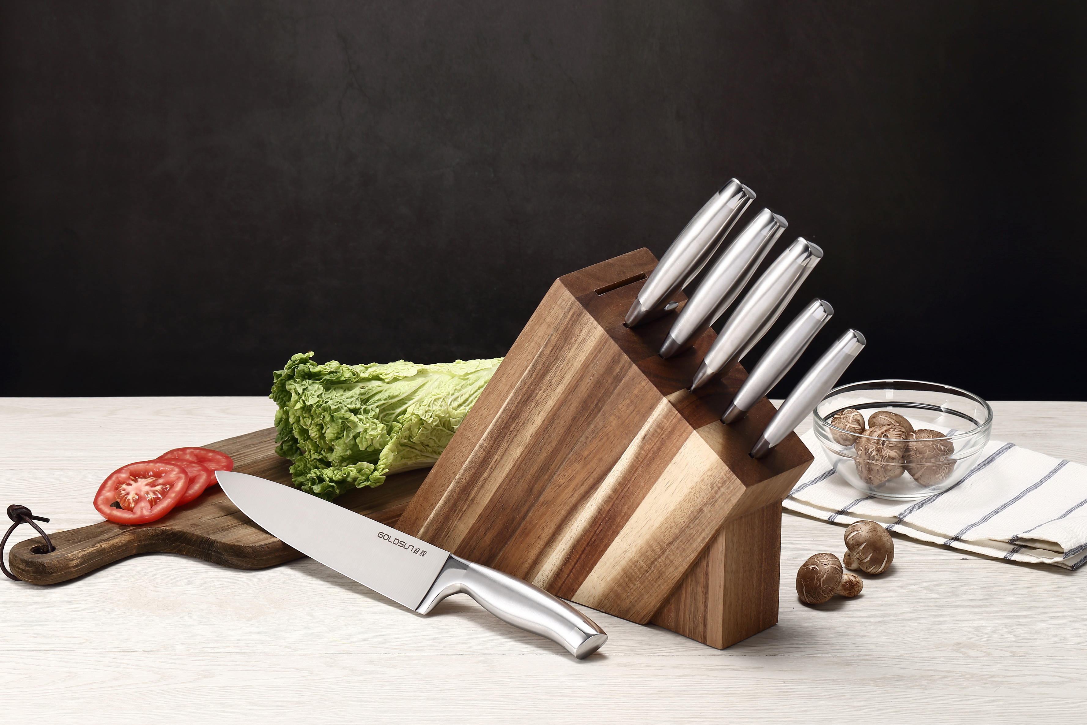 EB-AC07 hollow handle knife 7 pcs set