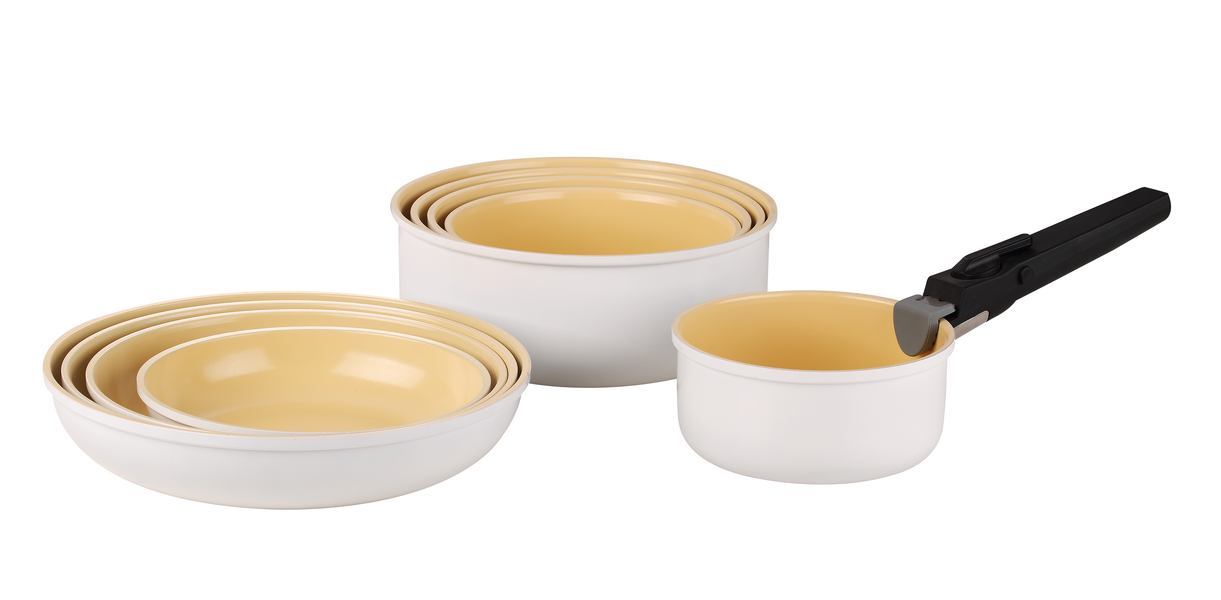 roll edge alumium cookware 10pcs