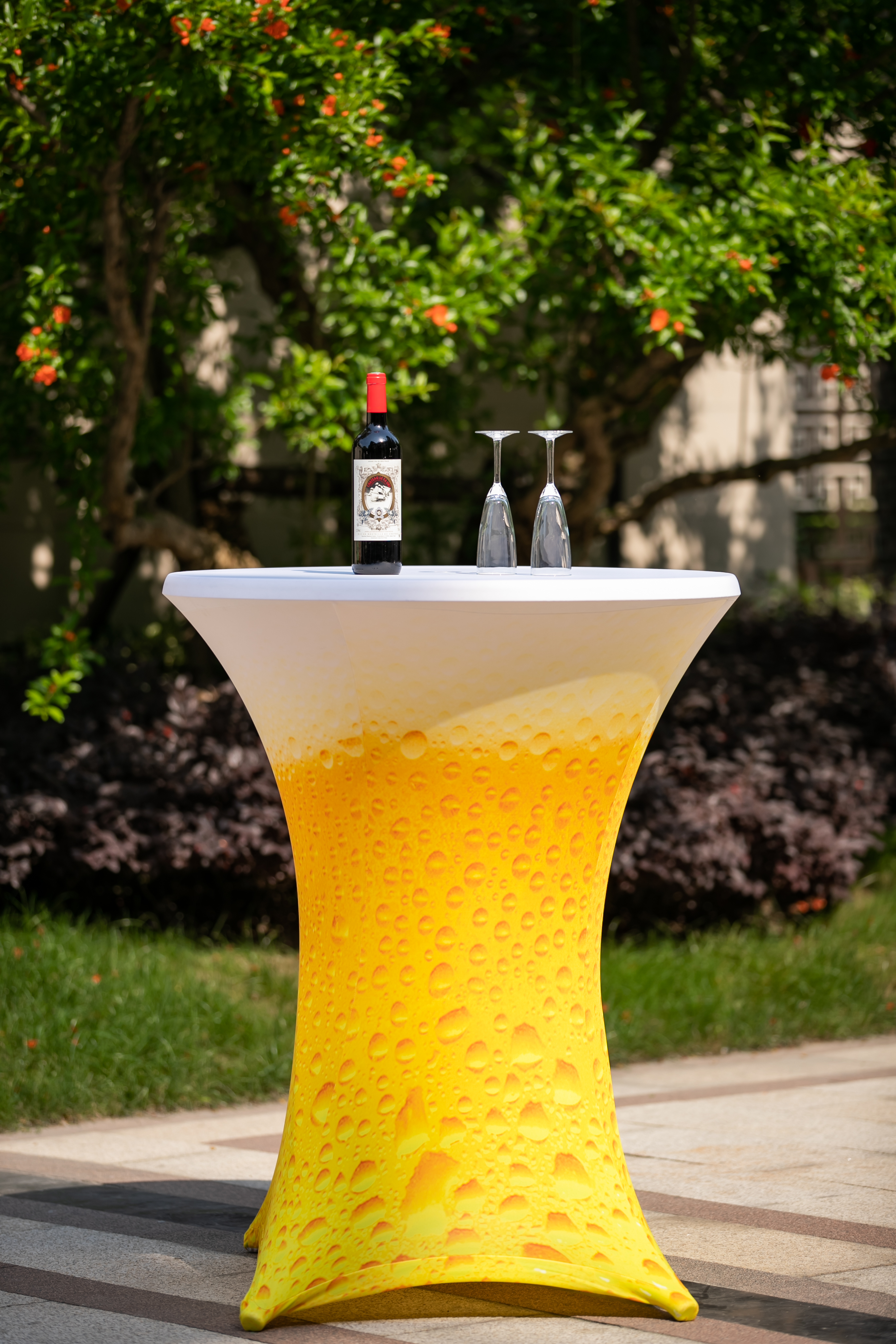 printing bistro table cover