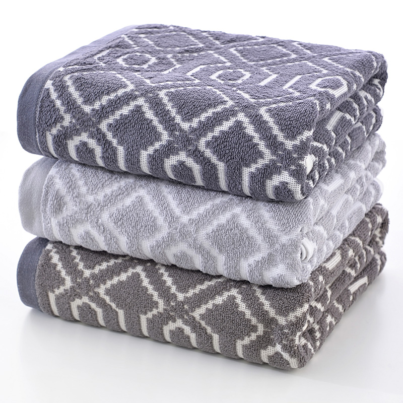 Jacquard 100% cotton bath towel