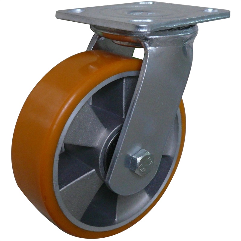 Standard 6 inch PU on Aluminium Wheel Swivel Castors