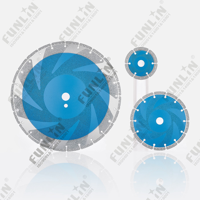 Vacuum brazed diamond cutting blade for cast iron