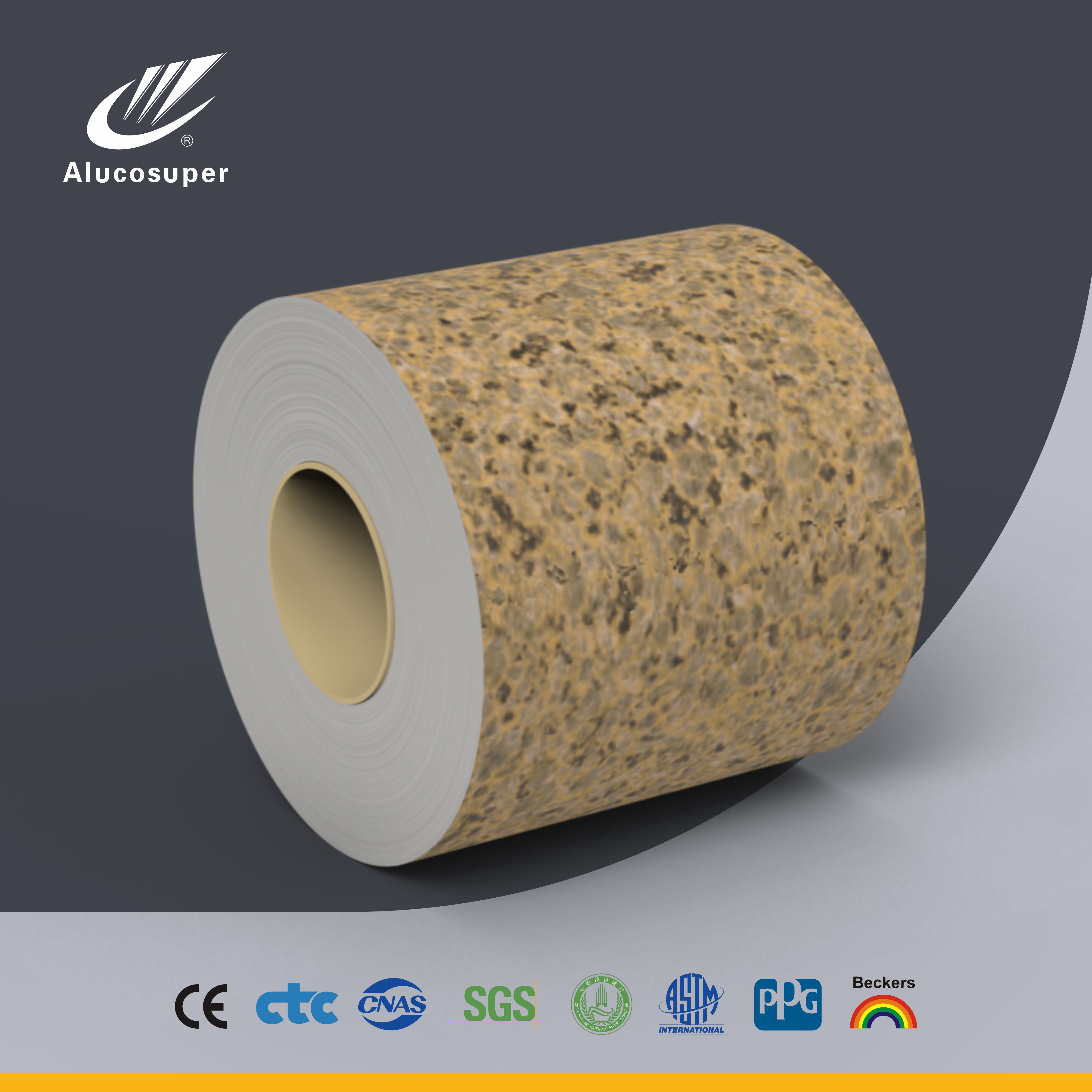 Marble aluminium coil coated