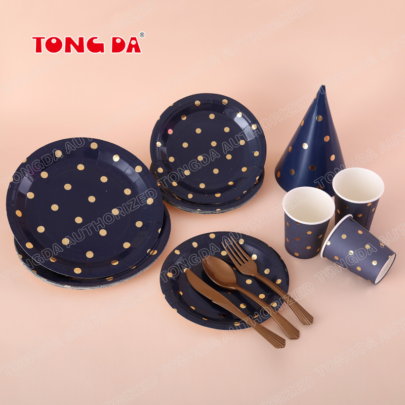 Birthday party combination environmental protection set children's birthday party dinner set disposable tableware supplies