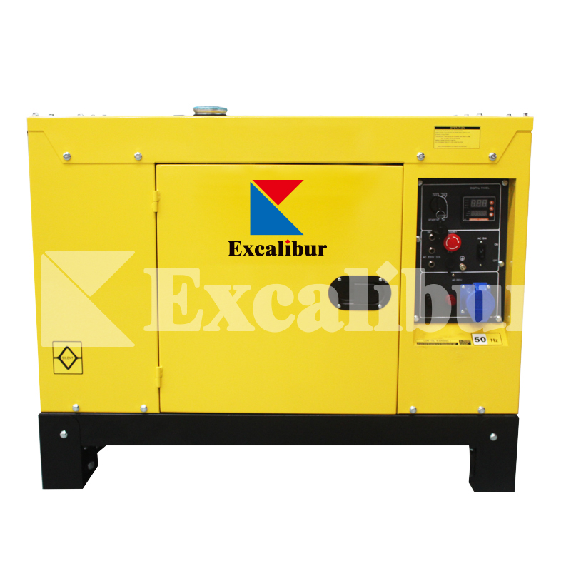 Silent diesel generator