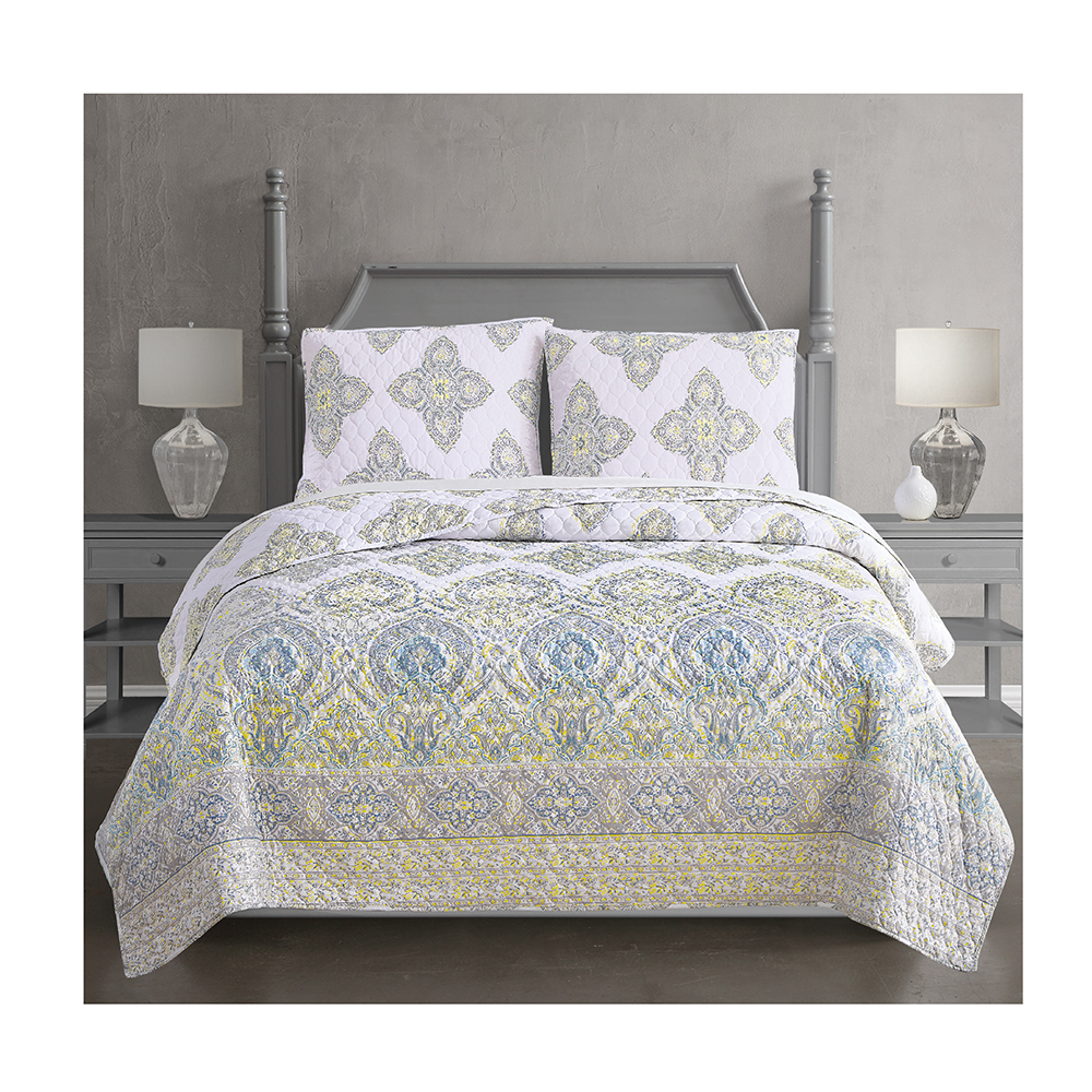 100% cotton handwork bedspread quilted bedspread united states embroidered