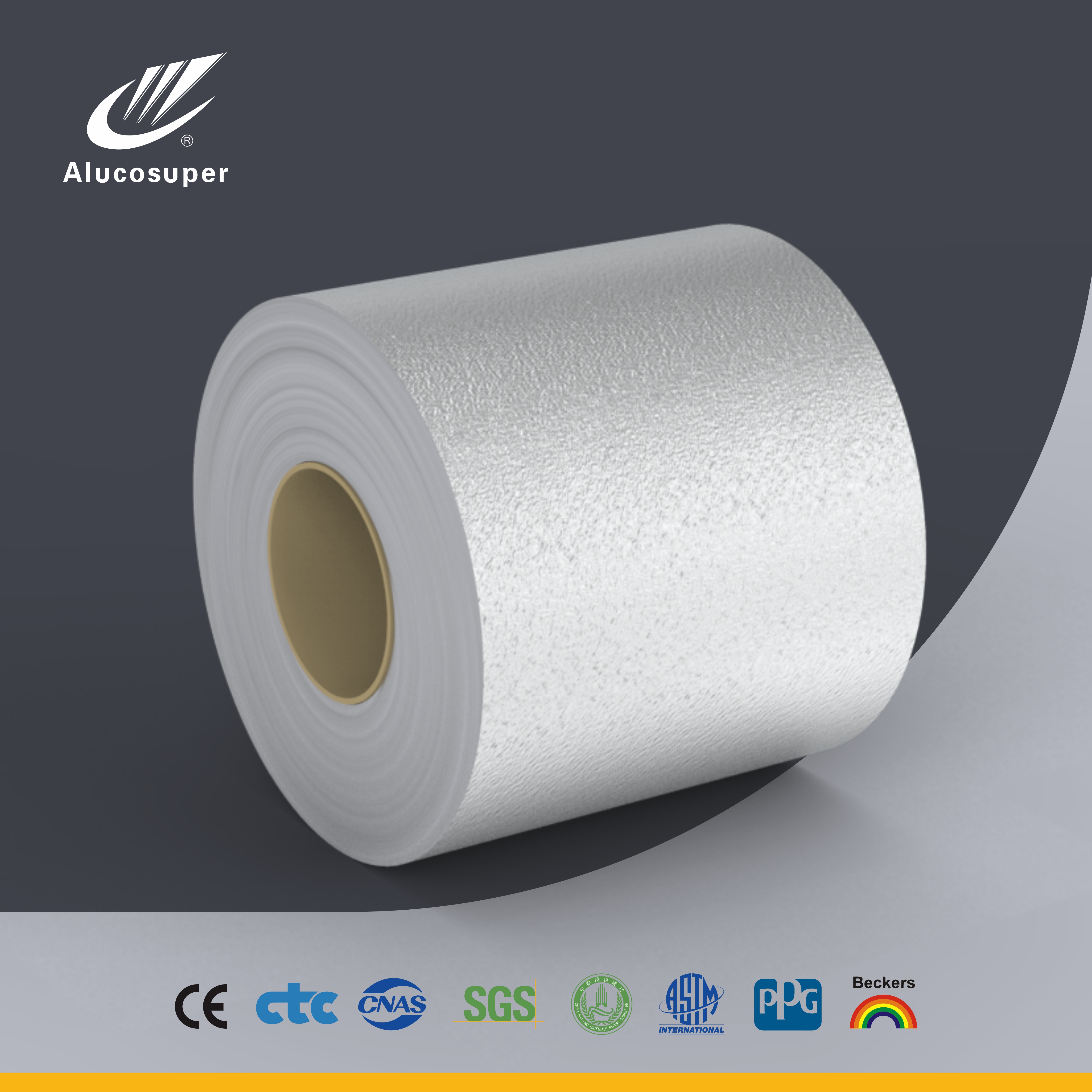 Stucco aluminum coil coated