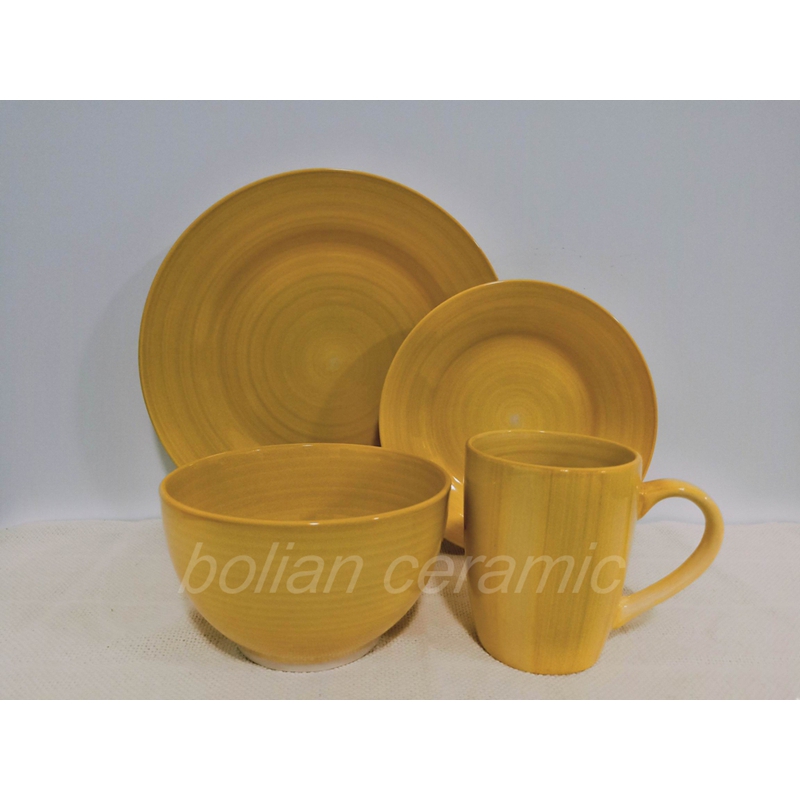 Hand painting dinnerware