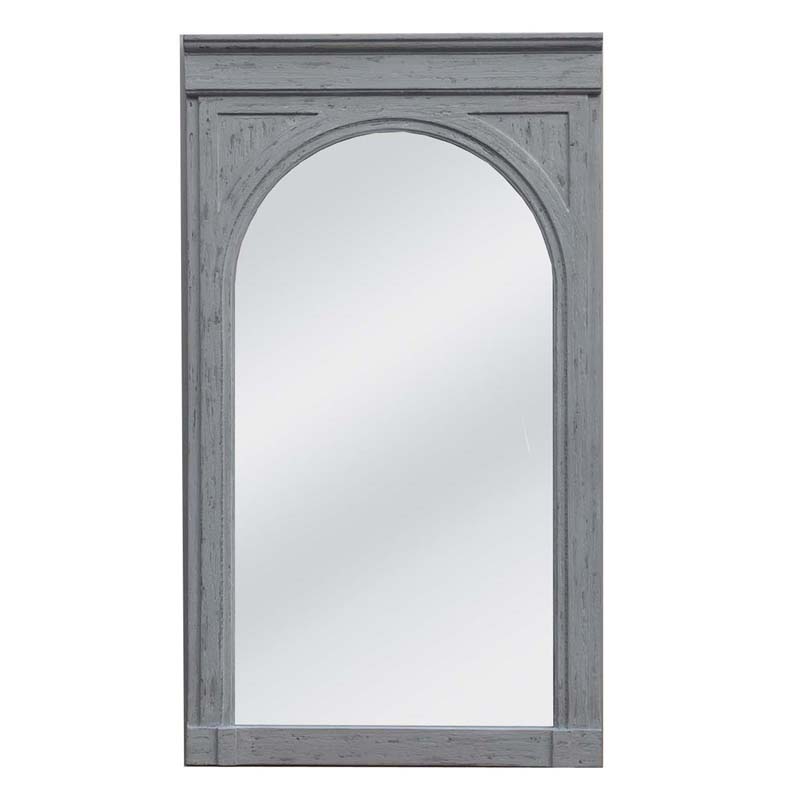 pale grey frame with flat mirror
