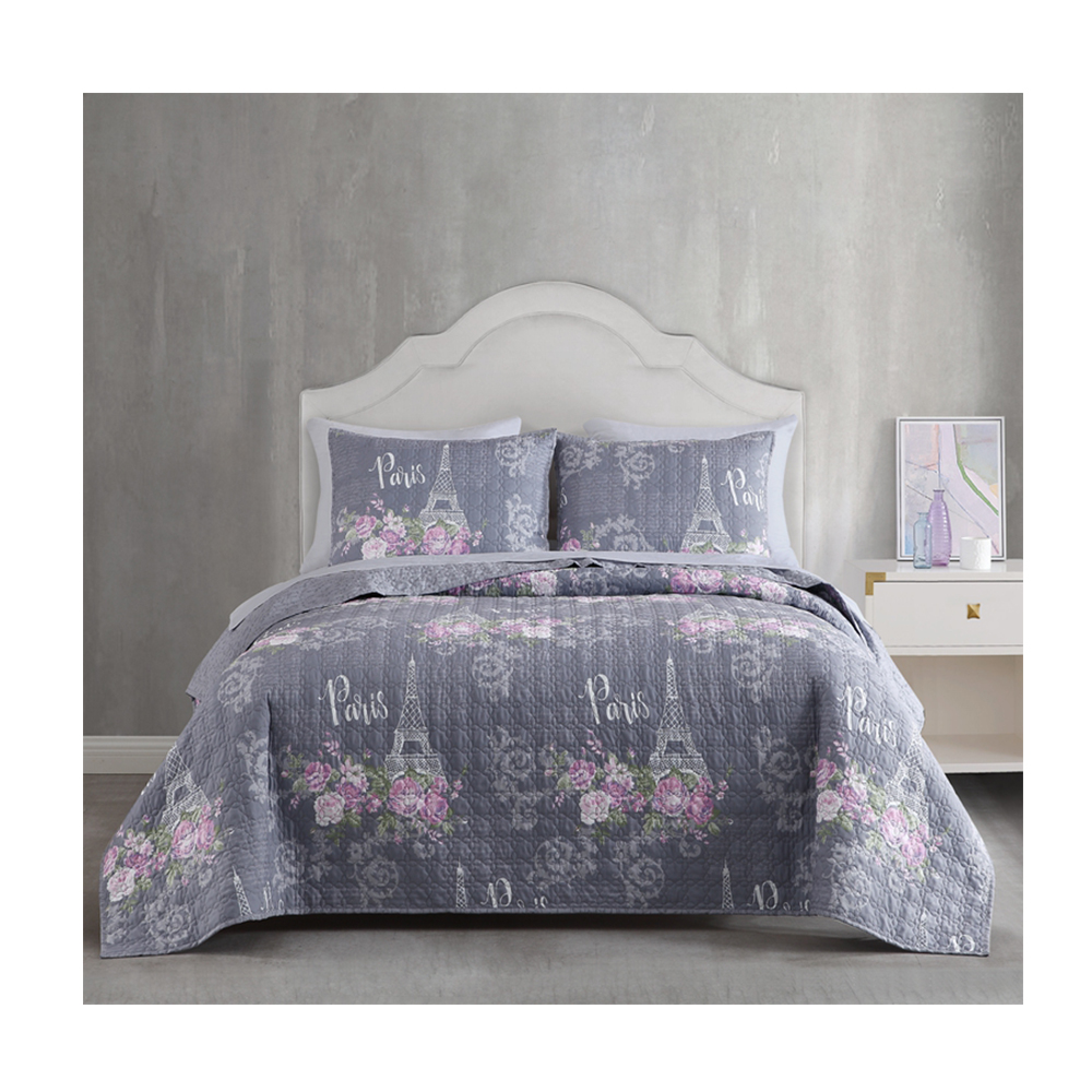 Manufacture supplier wholesale microfiber design home goods bedspread