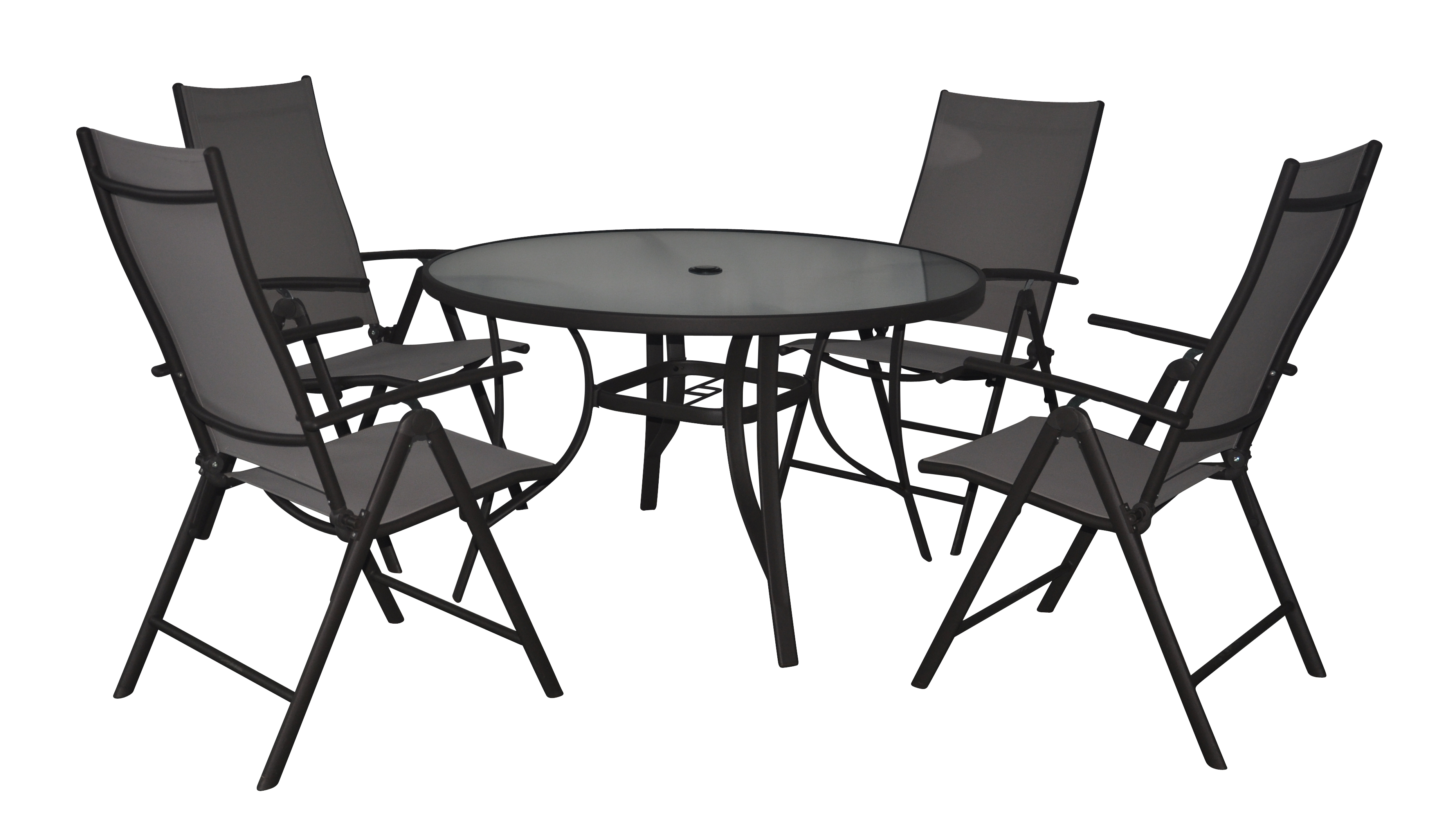 Steel Round Table set