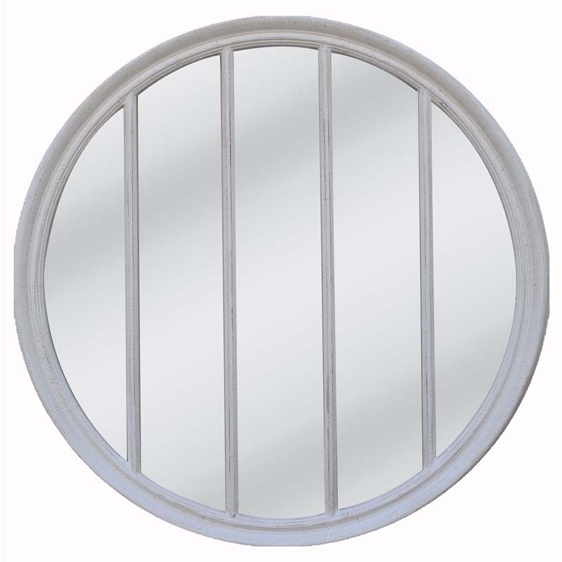 Stone grey frame with flat mirror