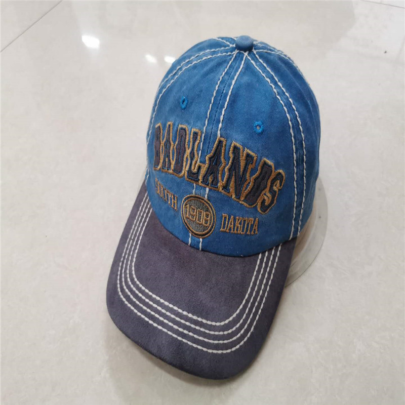 Baseball Cap washed style with patch embroidery