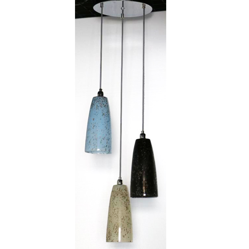 handmade colored glass pendant
