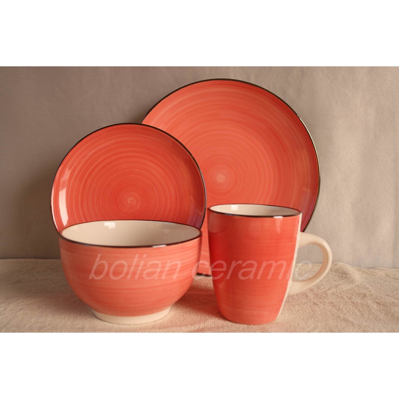 Hand painting dinnerware