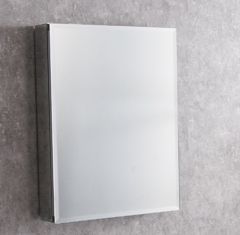 Aluminium mirror cabinet