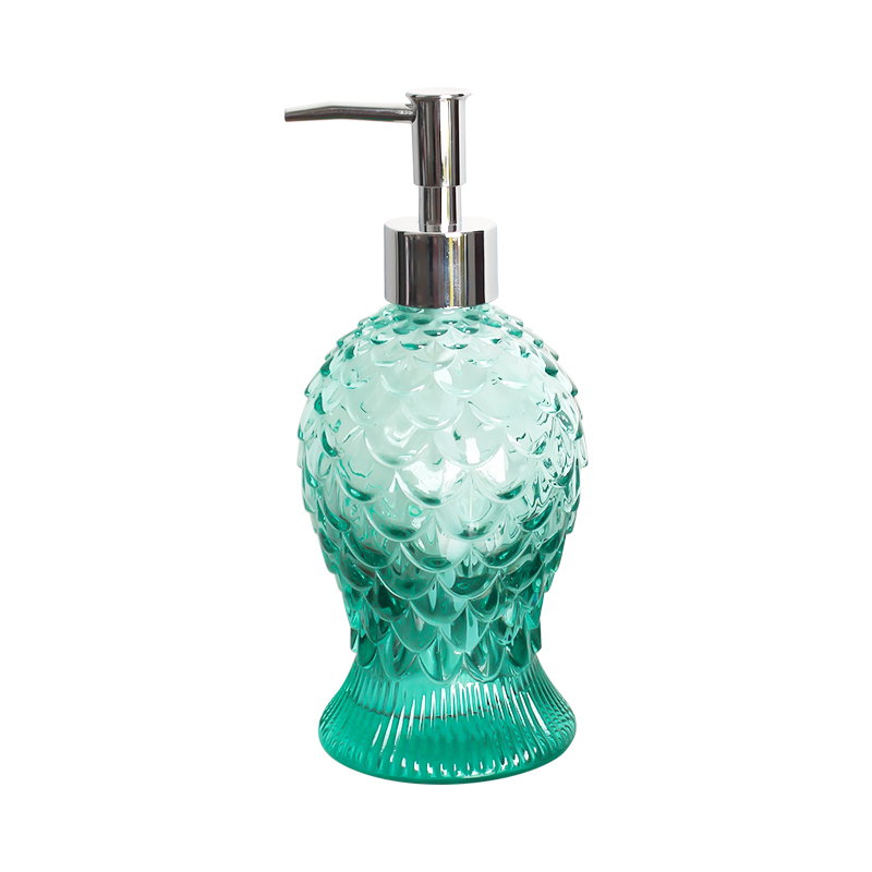 Solid colour lotion glass bottle