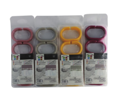 12pcs C Shaped Plastic Shower Curtain Hook