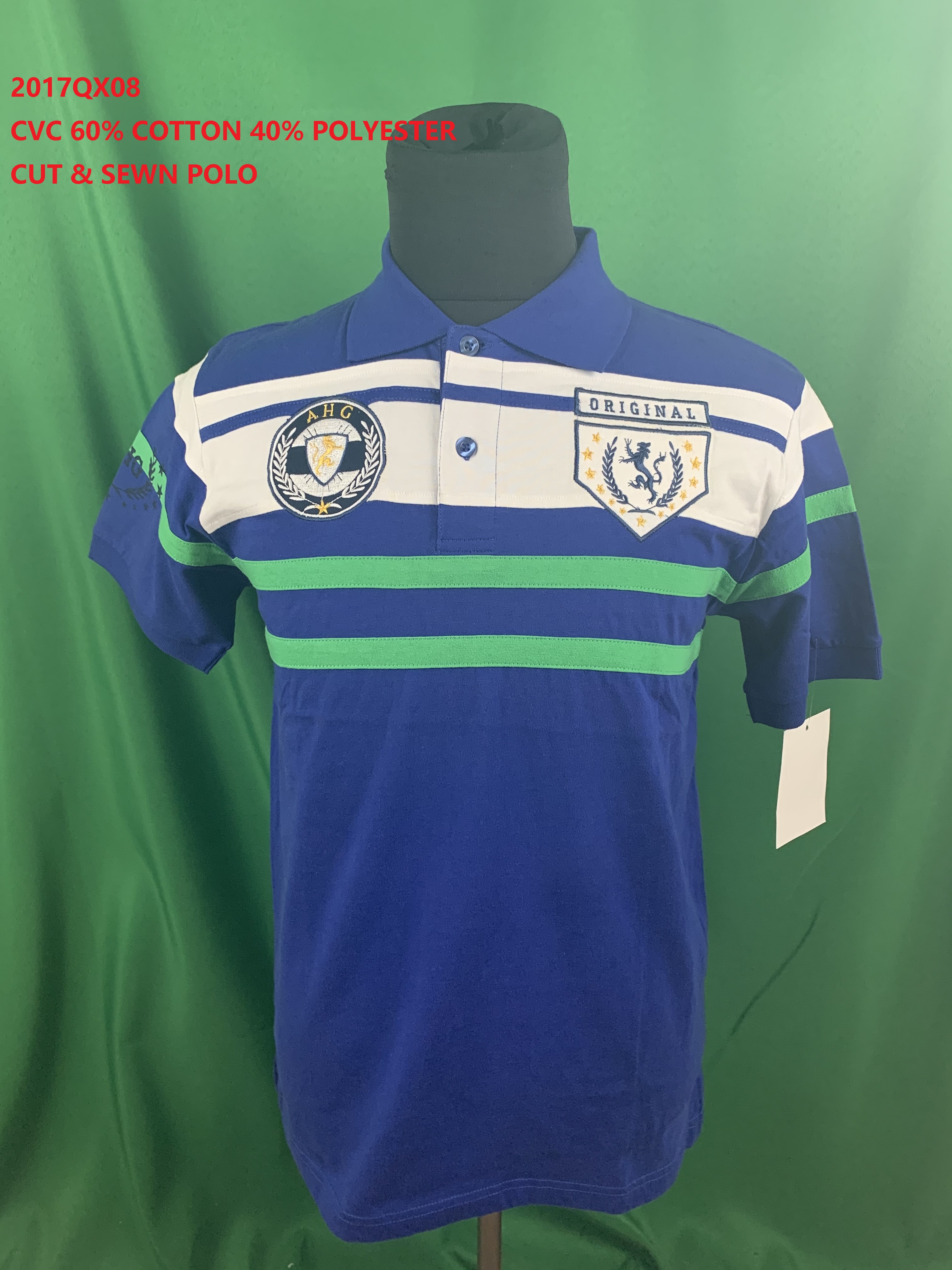 2017qx08 Cvc Cut & Sewn Polo